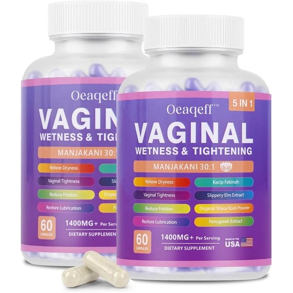 Vaginal Moisturizer & Tightening Capsules with Kacip Fatimah, Manjakani &