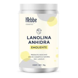 Lanolina Pura Cosmetica Grado Alimenticio, ideal durante la lactancia y el embarazo, Hebbe Cosmetics & Ludika 1 kg