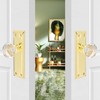 ToPToToo Glass Crystal Dummy Door Knobs Interior, Single-Side Dummy Door