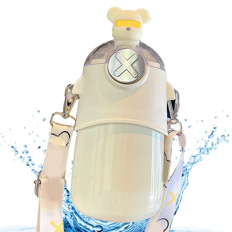 Kids Insulated Bottle with Straw 316 Stainless Steel Portable for