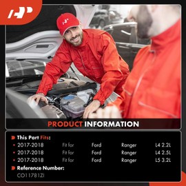 A-Premium Air Conditioner AC Compressor Compatible with Ford Ranger 2.2L 2.5L 3.2L 2017-2018