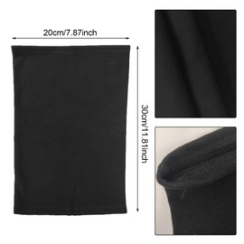 EUPSIIU Pack of 2 Children's Winter Loop Scarf, Children's Scarf Tube Scarf, Neck Warmer, Windproof Mask Warmer, Black, grey