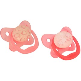 Dr. Brown's Glow in Dark Pacifier, Stage 1/Pink, 0-6 Month