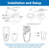 HUAXRUI TR213B Universal Ceiling Fan Remote Control Kit with Timer,