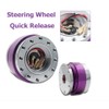 Riloer H841302 11 Hole Quick Release Car Steering Wheel Kit,