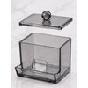 Clear Cotton Swab Holder for Bathroom Storage – Reusable Plastic
