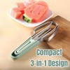 1 PCS Watermelon Fork Slicer Cutter 3-in-1 Watermelon Cutter Fruit