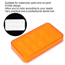 Paleta De Colores Dentales, 8 Ranuras Resistencia A Altas Temperaturas Kit De Resina Compuesta Dental Bandeja De Dispositivo Dental Caja De Sombreado De Resina Para Mezclar Colocación De Resina