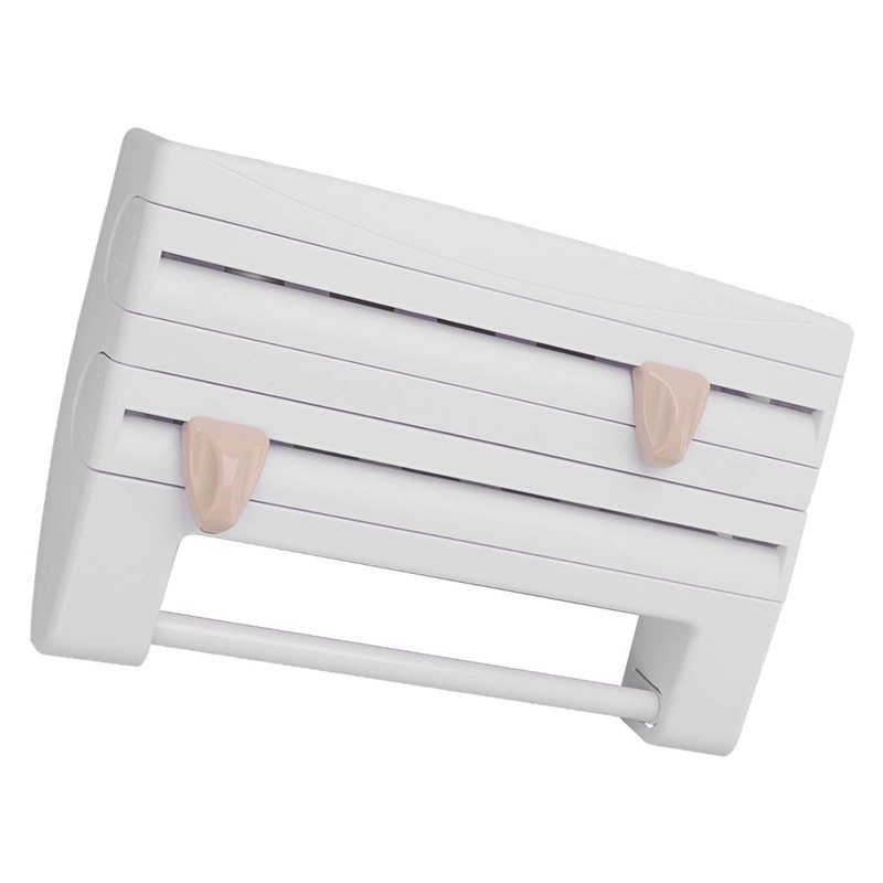 Cling Film Holder Wall Mount Multifunctional Cling Film Cutter with