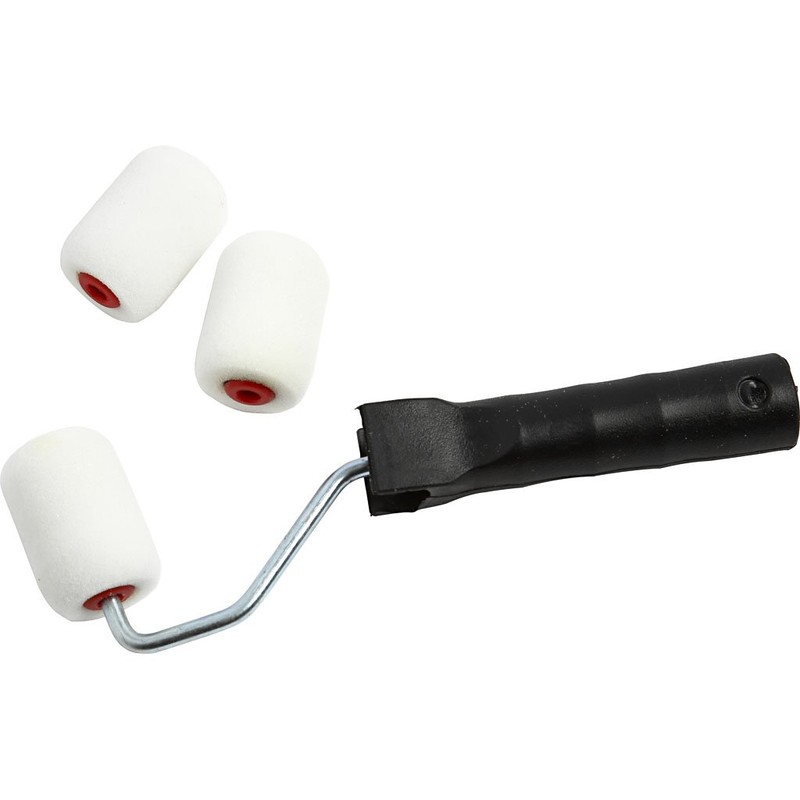 Creativ Foam Paint Rollers, 6cm, 1 Set - Perfect for