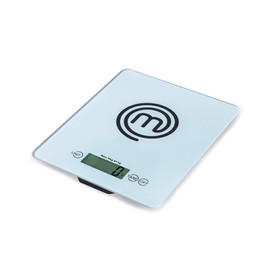 MasterChef Digital Food Scale Grams and Ounces for Kitchen, Portable Food Weight Scale with LCD Display for Baking & Cooking, Tempered Glass Scales, Weighing Precision of 0.1oz, 11lb Weight Capacity