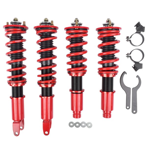 GELUOXI Coilovers Adjustable Height Replacement for 1988-1991 Honda Civic 1990-1993 Acura Integra Spring Shock Absorber Suspension Coil Struts Lowering Kit