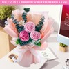 Preserved Flower Bouquet Pink Bouquet Flowers with Gift Box Eternal