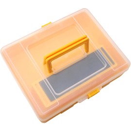 Transport Case and Storage Case with Holder for Sharpening Stones and Water Tank Suehiro Storage Box and Storage for 2 to 3 Stones - Made in Japan