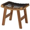 Ikea STACKHOLMEN Stool, Outdoor, Light Brown Stained 48x35x43cm