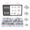 Knpwer Pack of 150 Thread Clip Nut Set, U-Type Sheet