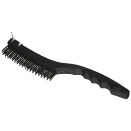 MINTCRAFT SJ3133-S ProSource Wire Brush with Scraper, Steel Trim, Plastic Handle