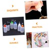 Mobestech 4sets Craft Glue Precision Tip Squeeze Bottle Plastic Oil