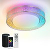 ASD 16 Inch Smart RGBW Flush Mount Ceiling Light with