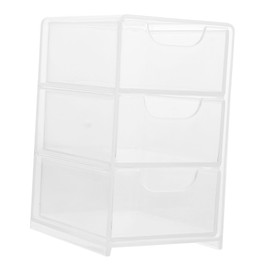 GLEAVI Multi Functional Acrylic Drawer Organizer Compartment Desk Storage Box for Cosmetics Stationery Office Supplies Stylish and Versatile for Home Office Use