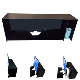 DPYSG_TO Desktop organizer shelf over monitor- Computer stand for desktop monitor, acrylic desktop accessory work (9.8 inches high)