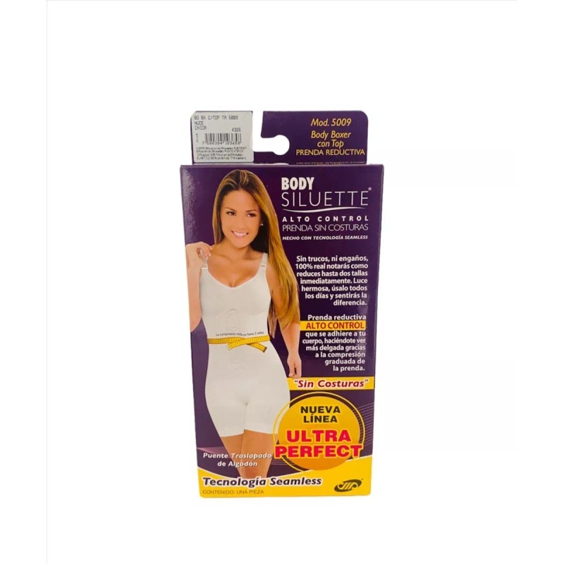 Body Siluette Faja Body Siluette Boxer Top Tirante Ajustable 5009