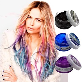 Cera para Pintar Cabello Kalanxuan Hair Wax Varios Colores (Azul)