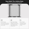 BalanceFrom Easy Walk-Thru Baby and Pet Safety Gate with Hold-Open