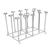 Fryer Skewer Stand Uniform Cooking Rust Resistance Stainless Steel Vertical