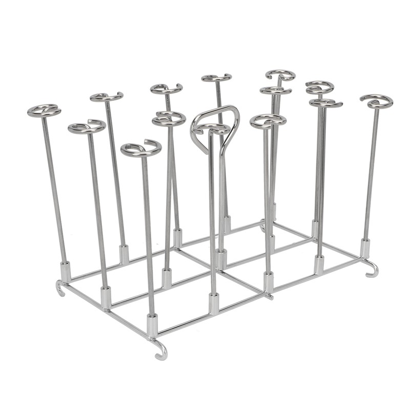 Fryer Skewer Stand Uniform Cooking Rust Resistance Stainless Steel Vertical