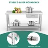 YITAHOME NSF Stainless Steel Table with Drawer, 72" X 24"