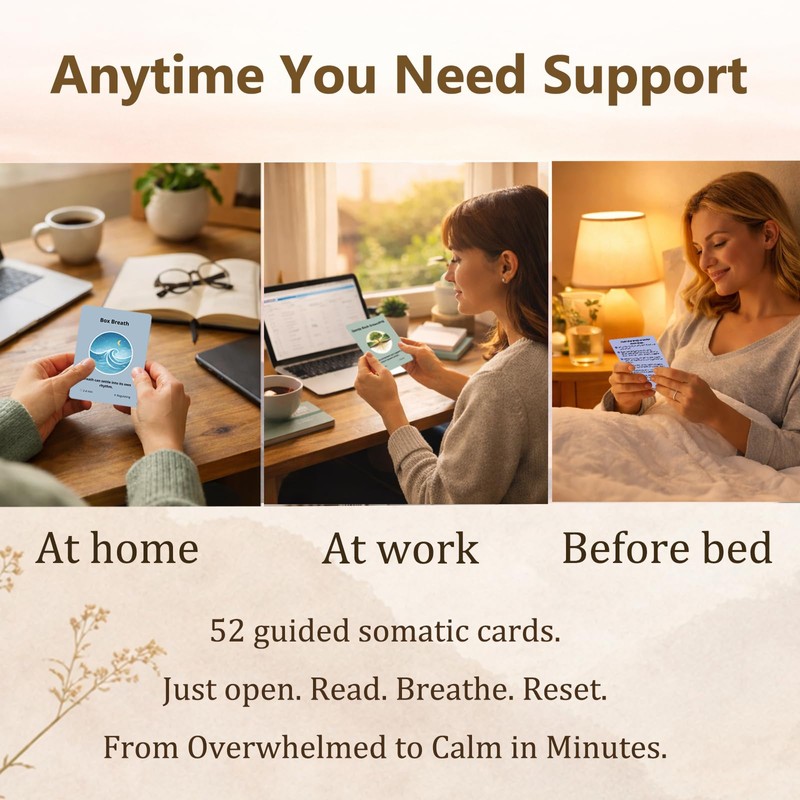 ELSTCAL Somatic Therapy Cards - Nervous System Regulation Tools Gentle