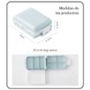 Mebix TRD Caja Organizadora de Pastillas Portátil con 8 Compartimentos