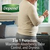 Depend FIT-FLEX Incontinence Underwear for Men, Maximum Absorbency, Disposable, L,