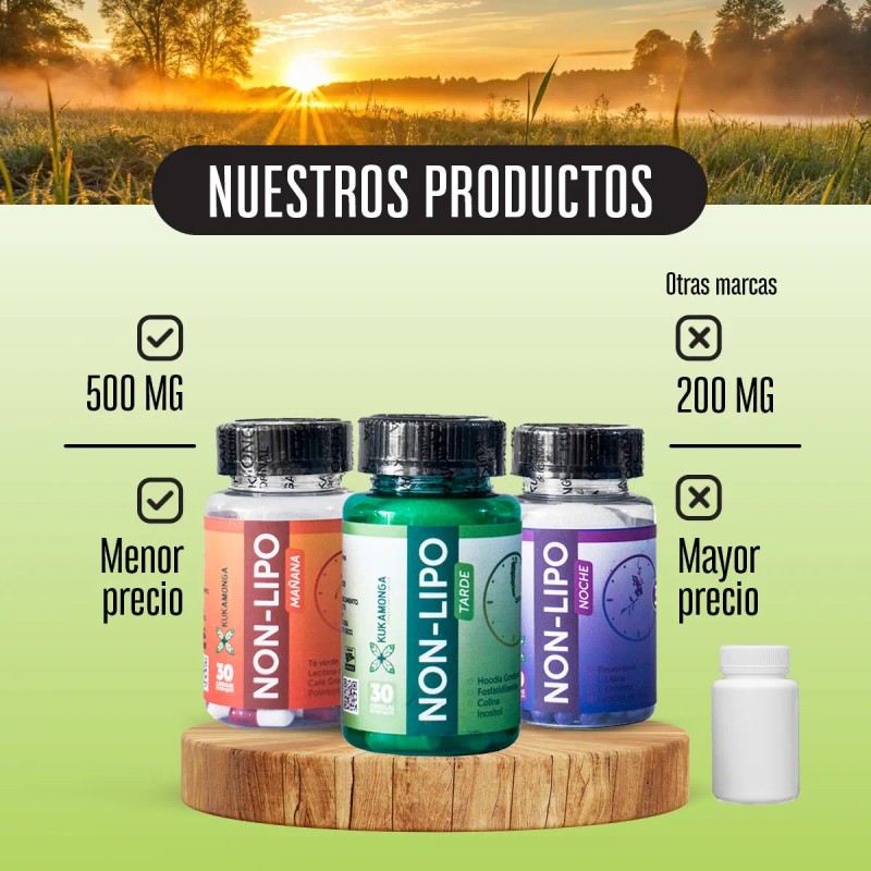 Bajar De Peso, Tratamiento Non Lipo - 30 Cápsulas