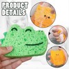 8 Pieces Baby Bath Sponges, Animal Sponge Cloths, Cute Cartoon