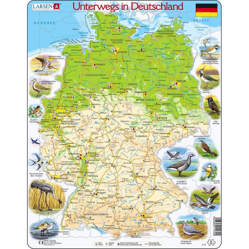 Larsen Travelling in Germany Puzzle (91 Piece)