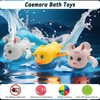 Caemora Kids Wind-Up Animal Bath Toys Set, Fun Swimming Friends
