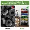 3D Printer Filament Rack, 7-Tier Heavy Duty Filament Storage Shelf,