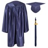 GraduationMall Shiny Kindergarten & Preschool Graduation Gown Cap Set with