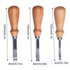 3Pcs Leather Edge Bevelers 4 6 8mm Stainless Steel Durable