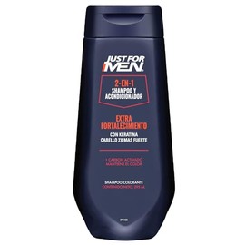 Just For Men Shampoo y Acondicionador 2 en 1 Extra Fortalecimiento con Keratina 295mL