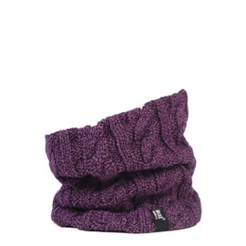 Heat Holders Women's 1 Pack 3.5 Tog Heatweaver Yarn Neck Warmer One Size Purple