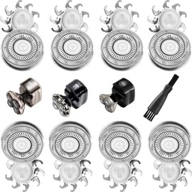 SOLASKY Double-Ring 8pcs Shaver Razor Blade for Pitbull Skull Shaver Replacement head shaver Heads Blades (8 PCS)