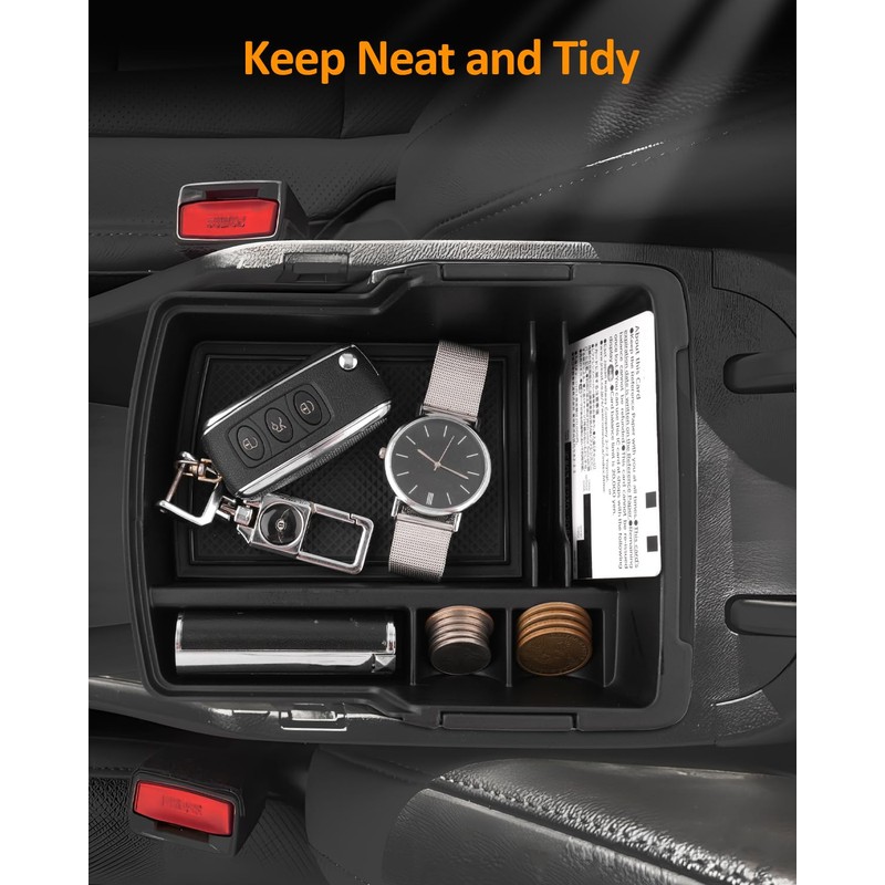 CDEFG Double Layer Armrest Storage Box for Hyundai Kona 2024