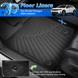 Cartist Floor Mats & Trunk Mats & Backrest Mats Fit for Honda Prologue 2024 2025 Accessories All Weather Cargo Liners for Honda Prologue Carpet Protection TPE Odorless