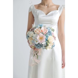 Serra Flora Artificial Flowers Combo Box Set Faux Flowers Bulk Flower Leaf with Stems Arrangements for DIY Wedding Bouquets Party Table Centerpieces Home Decorations Indoor Outdoor