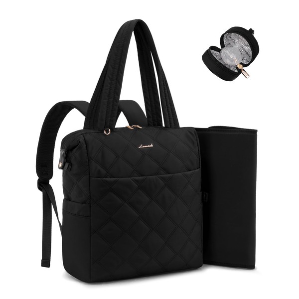 LOVEVOOK Diaper Bag Backpack,Diaper Bag Tote for Mom Dad with