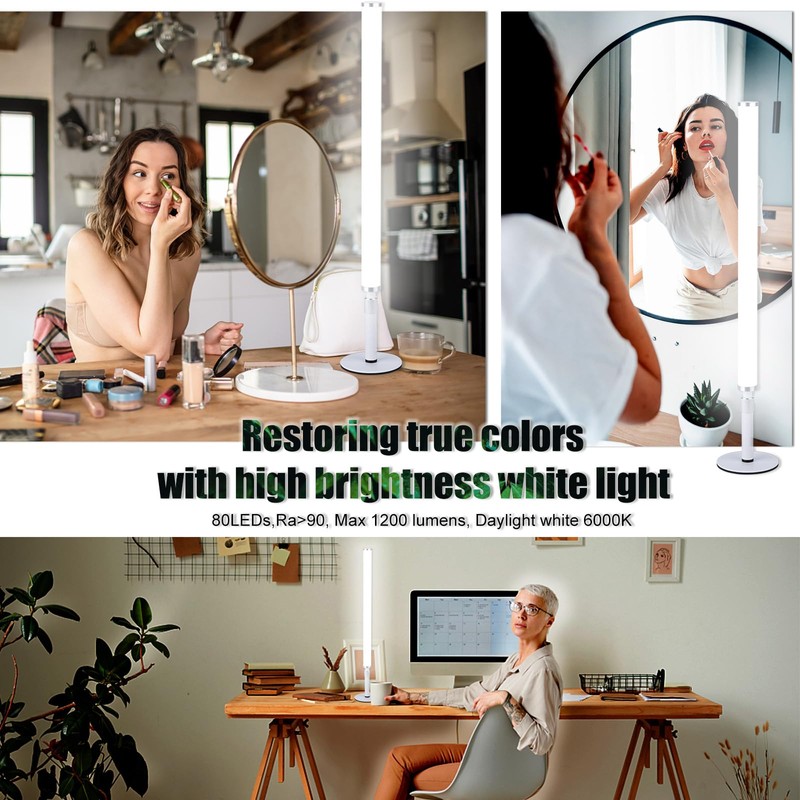 LED Vanity Lights for Mirror, Ultra bright/RA90/6000k/Dimmable LED Makeup Lights,
