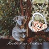 ROMANTICWORK Animal Mother Daughter Necklace 925 Sterling Silver Koala Panda